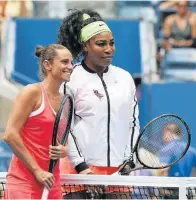  ?? Picture: GETTY IMAGES ?? UNDERDOG WINS: Italian shocked Serena Williams
Roberta
Vinci
who