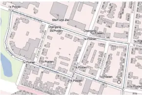  ?? GRAFIK: SAN ?? Der Rundkurs verläuft durch die Innenstadt. Die Fahrer starten an der Wilhelm-Schröder-Straße in Richtung Trotzburg-Kreuzung.