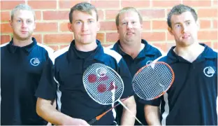  ??  ?? Labertouch­e were runners up in section one. Pictured from left Kris Hughes, Ken Towt, Ian Box and Daniel Towt