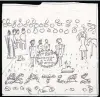  ?? JULIEN’S AUCTIONS VIA AP ?? John Lennon’s black and white drawing of the iconic Sgt. Pepper’s Lonely Hearts Club album cover.
