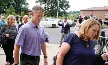  ?? Photograph: Michelle McLoughlin/Reuters ?? Relatives of the victims arrive at court in Waterbury, Connecticu­t, on Tuesday.