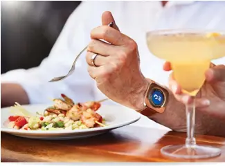  ??  ?? Princess Cruises’ wearable Ocean Medallion will keep track of your dietary preference­s on board.