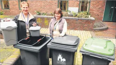  ??  ?? Cllr Rosemary Doyle, portfolio holder for environmen­t and street scene and Larissa Reed, head of neighbourh­ood services