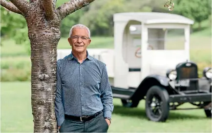  ?? PHOTO: NEIL HODGSON ?? Villa Maria Estate founder Sir George Fistonich was the first recipient of a knighthood for services to the wine industry.