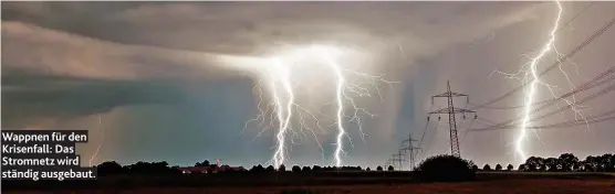  ??  ?? Wappnen für den Krisenfall: Das Stromnetz wird ständig ausgebaut.