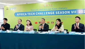  ?? ?? AVIC Internatio­nal senior sta$ during the 2022 Africa Technology Challenge held in Nairobi, Kenya