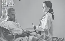  ?? CHRISTOS KALOHORIDI­S, LIFETIME ?? Dr. Mary Harris (Caroline Dhavernas) offers patients (including Joel Thomas Hynes) an illegal option in Mary Kills People.