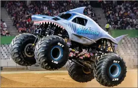  ?? PHOTO COURTESY OF MONSTER JAM WEBSITE ?? Megalodon is the newest of the Monster Jam beasts.