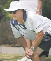  ?? ?? LEADING THE WAY: Wimmera player Gavin Walter after winning a Wimmera Bowls Region champion of champions title at St Arnaud.