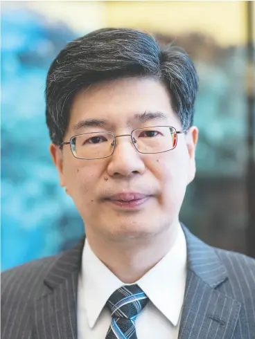  ?? JUSTIN TANG / THE CANADIAN PRESS FILES ?? Cong Peiwu, China’s ambassador in Ottawa, said it is up to the 300,000 or so Canadian
passport holders in Hong Kong whether they stay or leave.