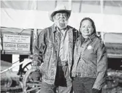  ??  ?? Larry and his Susie Ramirez, of Highlands, are the founders of the Los Vaqueros Rio Grande Trail Ride. Their son David now wears the trail boss’s hat.