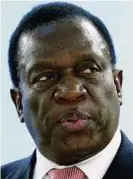  ??  ?? Emmerson Mnangagwa