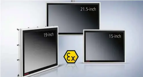  ??  ?? Monitores serie CPX de Beckhoff