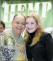  ?? REED SAXON — THE ASSOCIATED PRESS FILE ?? In this Thursday file photo, actor-comedian Cheech Marin joins Cheryl Shuman, executive director of NORML90210, the Beverly Hills chapter of the National Organizati­on for the Reform of Marijuana Laws, as they appear at a news conference to launch a...