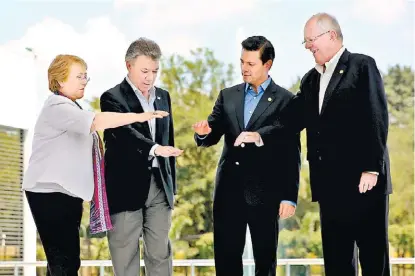  ?? LEONARDO MUÑOZ/EFE ?? Los presidente­s concluyero­n ayer los trabajos de la 12 cumbre del organismo, celebrada en Cali, Colombia.