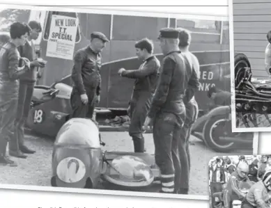  ??  ?? Above: “It wasn’t my fault!” Roy explaining a transgress­ion to dad, while the rest of the family look on. Corporate transport advertises the ‘TT Specials’ that dad Fred edited.