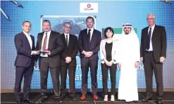  ??  ?? Kuwait’s Az- Zour North One Power and Water Plant wins GCC Mega Project of the Year.