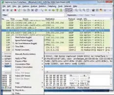  ??  ?? Figure 5: Analysing individual packets by right-clicking