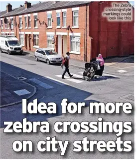  ?? ?? The Zebra crossing-style markings could look like this