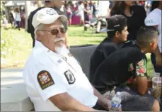  ?? WILLIAM ROLLER PHOTO ?? A veteran watches the annual Veteran’s Parade on Nov. 11 in Holtville.