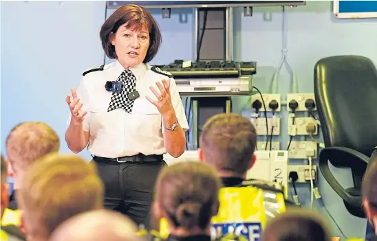  ?? ?? CRISIS: Jo Farrell, chief constable of Police Scotland, says resources are being stretched by callouts over mental ill-health.