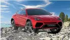  ??  ?? Oh yes, the Urus: another Lamborghin­i SUV. Add it to the collection.