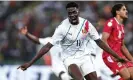  ?? Franck Fife/AFP/Getty Images ?? Mohamed Bayo celebrates scoring against Equatorial Guinea. Photograph: