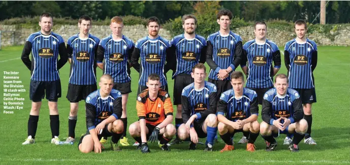  ?? Photo by Domnick Wlash / Eye Focus ?? The Inter Kenmare team from the Division 1B clash with Ballymac Celtic