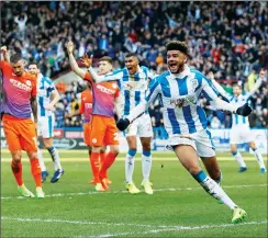  ??  ?? DENIED: Philip Billing celebrates but his goal was disallowed