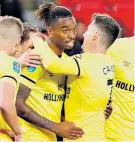  ?? ?? Decisive strike: Ivan Toney celebrates scoring Brentford’s second goal at Stoke