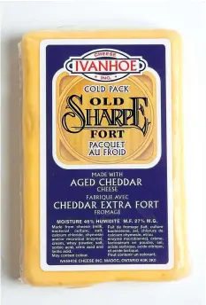  ?? POSTMEDIA NETWORK FILES ?? A Toronto-area food manufactur­er and distributo­r is facing criminal charges after allegedly trying to pass off ordinary cheese as a kosher product. The company allegedly sold a batch of of Gay Lea Foods’ Ivanhoe Old Cheddar Cheese to both the Moshava...