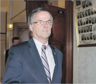  ?? JACQUES BOISSINOT/THE CANADIAN PRESS ?? Quebec Liberal MNA Guy Ouellette has been arrested by the province’s anti-corruption unit but has not been charged yet and UPAC has not explained the reason for his arrest.