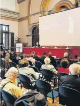  ?? Ateneu Universita­ri Sant Pacià ?? Assistents al congrés de l’AUSP