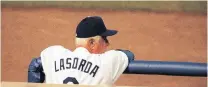  ?? PHOTO: LA TIMES ?? Los Angeles Dodgers manager Tommy Lasorda during a 1996 game against the Miami Marlins.