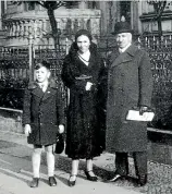  ??  ?? Denis in Berlin with his father, who played the piano, and his mother, who had an artistic eye for the visual arts.