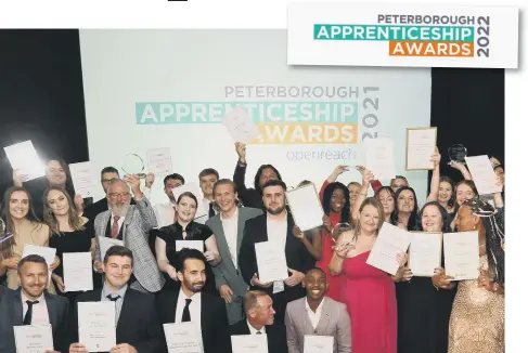  ?? ?? Some of the winners of previous Peterborou­gh Apprentice­ship Awards.