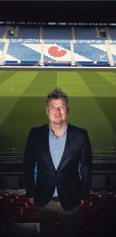  ??  ?? Sc Heerenveen-directeur Luuc Eisenga: „Deze club is hier cultureel erfgoed.”