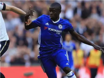  ?? (Getty) ?? Kante is on the brink of a second consecutiv­e league title
