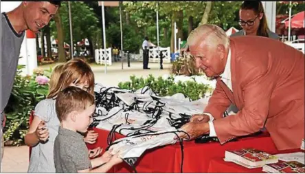  ?? PHOTO PROVIDED ?? NYRA hosted a back-to-school giveaway earlier this week. Another is scheduled for Labor Day.