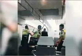  ?? LV ?? Fotograma del vídeo del incidente en un tren de Rodalies