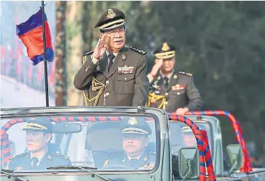  ?? AFP/GETTY IMAGES FILE PHOTO ?? The re-election of Cambodian Prime Minister Hun Sen last year was widely condemned as a mockery of democracy.