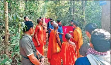  ?? PREY LANG-IT’S OUR FOREST TOO ?? The PLCN perform an annual tree blessing ceremony in 2023.