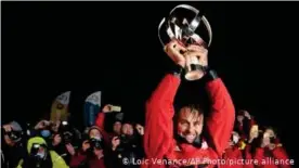  ??  ?? Yannick Bestaven won the ninth edition of the Vendee Globe despite being the third to cross the finish line