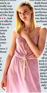  ??  ?? best friend: Elle Fanning in 20th Century Women