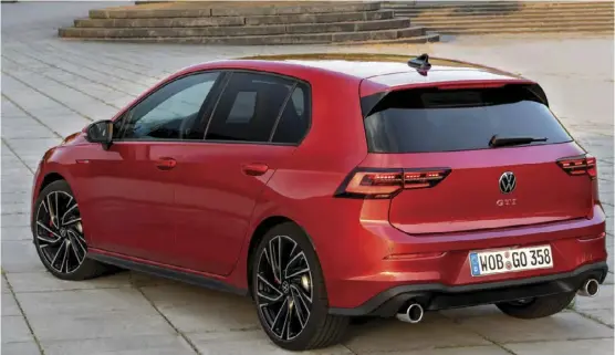  ?? ?? The new VW Golf GTi is coming packed with improved technology.