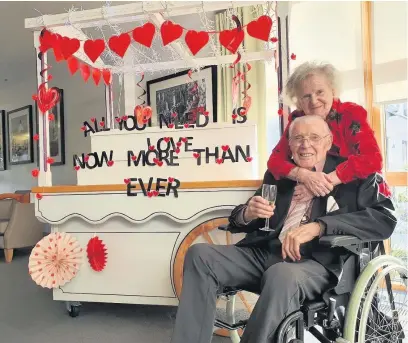  ??  ?? Platinum pair Jean and Gordon Cowan will celebrate 70 years of marriage next month