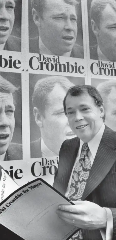  ?? TORONTO STAR FILE PHOTO ?? Crombie, a “Red Tory,” was considered too leftish for the developmen­t crowd and too conservati­ve for the ardent left-wingers.