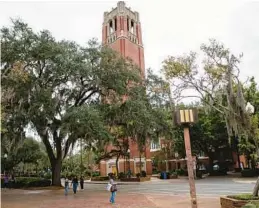  ?? CHARLOTTE KESL/THE NEW YORK TIMES ?? University of Florida students were sent home from campuses in 2020 to try to prevent the spread of the coronaviru­s. A dispute about whether UF should return fees to those students is heading to the state Supreme Court.