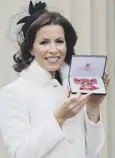  ?? PICTURES: PA ?? Natasha Kaplinksy, main, and with the OBE she was awarded in 2017, above