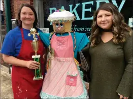  ?? / Contribute­d ?? SCARECROW CONTEST: Chick ‘n Scratch Bakery in Rockmart were named the People’s Choice Winners for the Halloween Hoopla Scarecrow Contest organized by the Polk County Chamber of Commerce this fall, and sponsored by H&amp;R Block. They were voted on via Facebook during the past month after judges announced the winners in September.